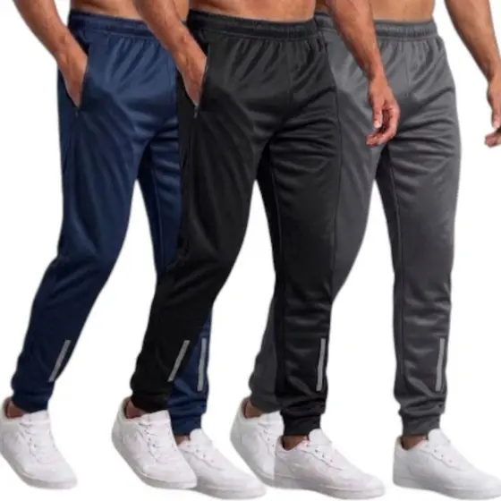 Kit 3 Calças Jogger  Modelo Fitness Academia Esportes Lazer