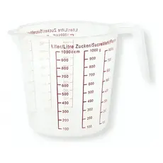 Jarra Premium Medidora Graduada 1 Litro De Plástico Com Alça 1000 Ml