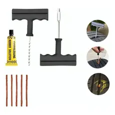 Kit Reparo Pneu Remendo Profissional Carro Moto Macarrão
