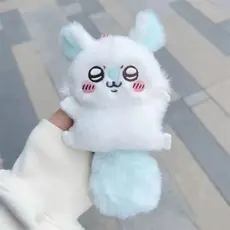 Chiikawa Anime Momonga Boneca De Pelúcia Pingente Grânulo Corrente Chaveiro Kawaii Meninas Bonito Coração Saco-&