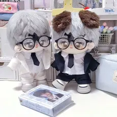 Conjunto De Terno De Boneca De Algodão De 20 Cm Camisa Gravata Casaco *-* &