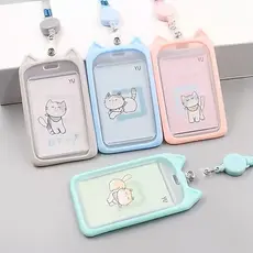 Porta Cartão/ Crachá de Gatinho Retratil Roller Clips - Interponte