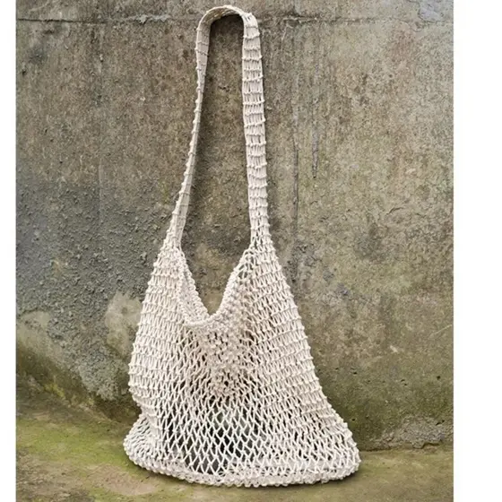 Bolsa de crochê, bolsa de balde tecida, bolsa de praia boêmia de verão, bolsa de noite, bolsa de mão feminina, bolsas de