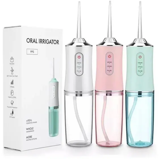 Jato Dágua Limpador De Próteses Fixas Móveis Dentes Gengiva Irrigador Oral Elétrico Dental
