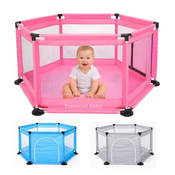 Cercadinho Infantil Hexagonal Desmontável Para Bebês Chiqueirinho