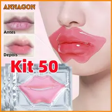 Kit Máscara Labial DADIVA De Mel de colágeno com cristal hidratante para lábios