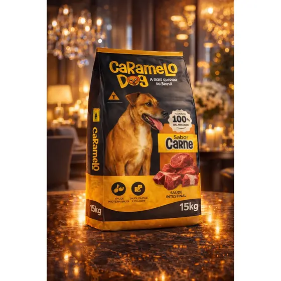 Ração Para Cachorro Caramelo Dog 15kg Sabor Carne – A Ração Mais Querida do Brasil