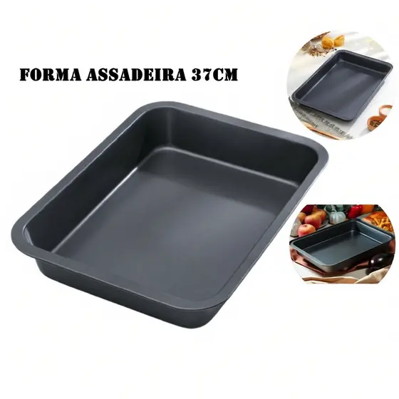 Forma Assadeira Retangular para Torta Antiaderente Forma para pão Cuca Forma para Bolo