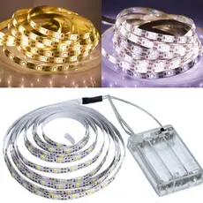 Fita De Led Fio Led De Pilha Autocolante 2m 120 LEDs Cordão Mangueira Decoração Casa Tv Móvel
