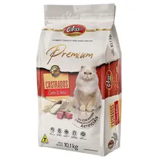Ração Gato Super Premium Gato Castrado 10Kg Carne