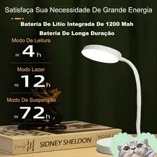 Luminária De Mesa Recarregáveis Led Com Proteção Os Olhos Usb Iluminaria Abajur Lâmpada De Mesa Para Quarto Dormitório