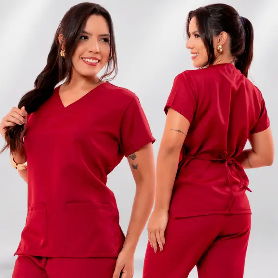Blusa Bata Acinturada Avulsa Unissex Pijama Cirurgico Scrub Hospitalar Feminino Masculino Unissex