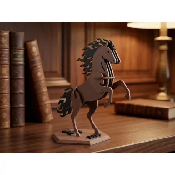 Kit Card Cavalo 3D para Montar | Sem Cola | Decoração Criativa | Presente Diferente | Kit 1, 2, 3 ou 5 Unidades