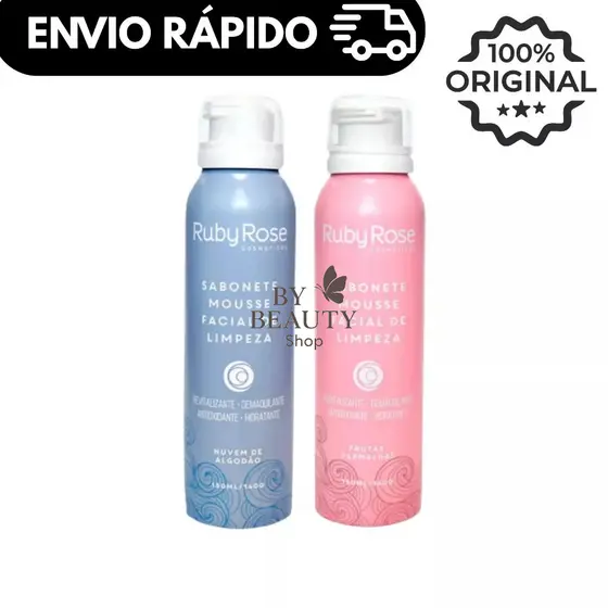 Sabonete Facial Mousse Ruby Rose Feels Mood HB321 – Limpeza Profunda e Suavidade