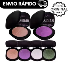 Iluminador e Sombra Ruby Rose Obsidian Cream Mystic Glam HB2600 – Efeito Glow Natural