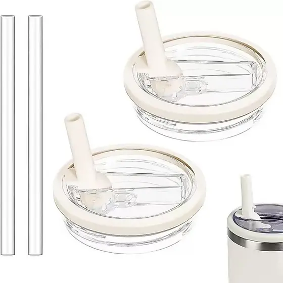 1Tampa Flip de Reposicao Prova de Vazamentos e 1 Canudo Acessórios Para Copos Térmicos 1200ML 40 0Z