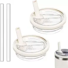 1Tampa Flip de Reposicao Prova de Vazamentos e 1 Canudo Acessórios Para Copos Térmicos 1200ML 40 0Z