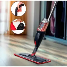 Mop Esfregão Reservatorio Spray 360 Powemaid Limpeza Fácil Rápida Molha Seca Lava Pisos Parede Cantos Difíceis Pratico