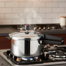 Panela de Pressão 7 Litros Fechamento Externo Alta Resistência Cozinha Assar Rápido Carnes Panela de Feijão Sopa