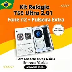 （i12 Fone） T55 Pro Max Smart Watch Com 4 Earbuds Set Hot-sale 2 Alças Bluetooth Chamada De Papel De Parede Personalizado
