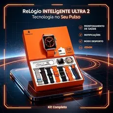 S100 Ultra 9 Novo Smartwatch Smart Watch 7 Em 1 Cordões 49mm Tela Touch Completa Touchscreen Relógio De Esportes Com Cas