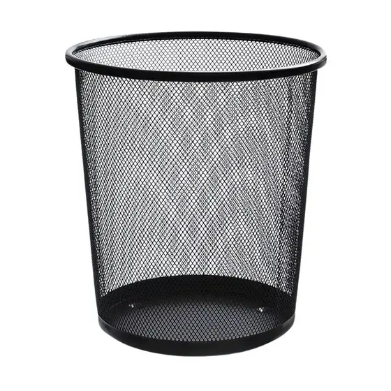 Lixeira Metal Aramado Cesto de lixo Redonda Para Escritorio Casa Quarto 10L