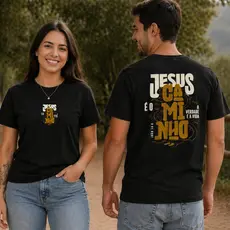 Kit Casal Camiseta Cristã Evangelica Igreja Deus