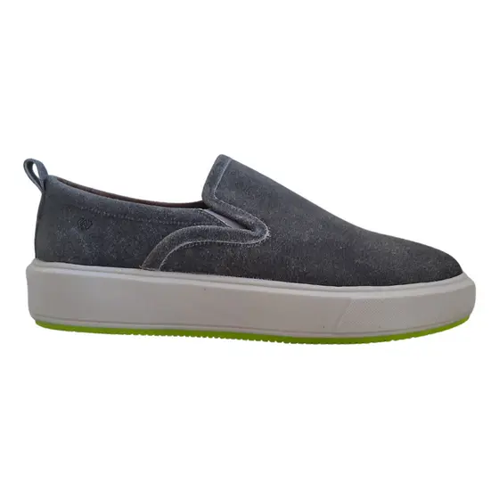 Tênis Slip-on Wizzor Lyon Cinza Craquelado Couro