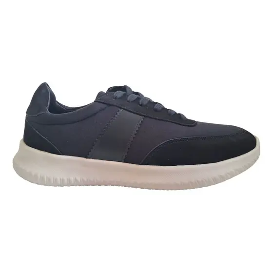 Tênis Sneaker Wizzor Ashton Preto Nylon Couro