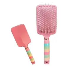 Escova Magica Pente de Cabelo  anti-caspa anti-alergica Modelo Prancha Cerdas Macias em silicone