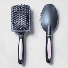 Escova Magica Pente de Cabelo Almofadada Leve Com Cerdas Macia Raquete e Oval Na Variaçao