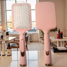 Escova Profissional Raquete para Cabelo Feminino Massageadora Desembaraçante Reduz Frizz