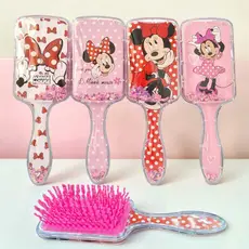 Escova de Cabelo Minnie Pente Magico Cerdas Onduladas Raquete envio de Modelos Sortidos
