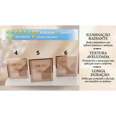 Paleta de Contorno & Iluminador Femme Paris 11g | Cores 4, 5 e 6 | Definição e Brilho Natural