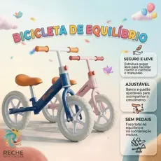 Bicicleta de equilíbrio infantil sem pedal design premium aro 12 aprendizado seguro criança 2 a 5 anos menino menina