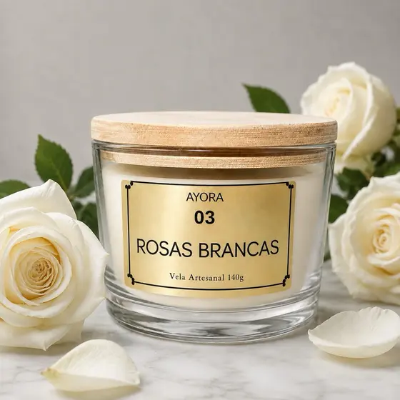 Vela Aromática 140g  Aroma Intenso Relaxante Presente Decorativo