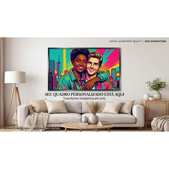 Painel Decorativo Personalizado em MDF com Sua Foto | Alta Qualidade | Tamanho 100X60 PAINEL GIGANTE