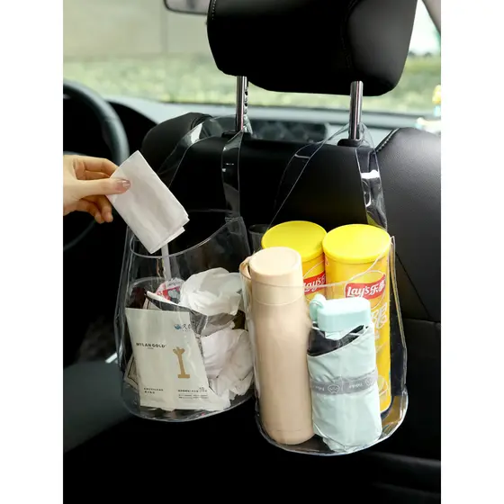 Saco de lixo de carro dobrável saco de limpeza de carro pendurado saco de lixo tubo de armazenamento de lixeira