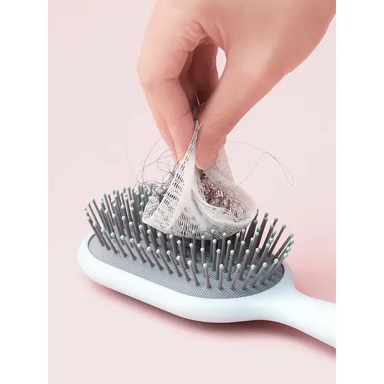 Almofada de ar pente rede de limpeza ferramenta útil Airbag massagem pente remoção do cabelo papel protetor Anti-estátic