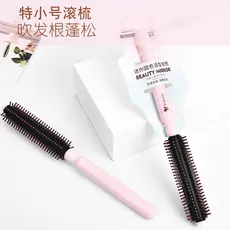 Pente de rolamento superfino rosa pequeno pente de rolamento de cabelo estilo pente de cabelo secagem de cabelo pente de