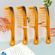 Pente feminino antiestático doméstico pente de dentes largos pente de dentes grandes cabelo encaracolado dedicado estilo