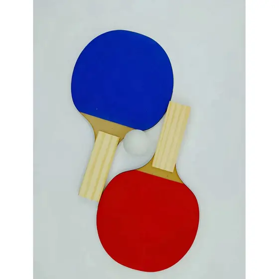Raquete Ping Pong Tênis De Mesa 1 Par Com 1 Bolinha Cor Sortida.