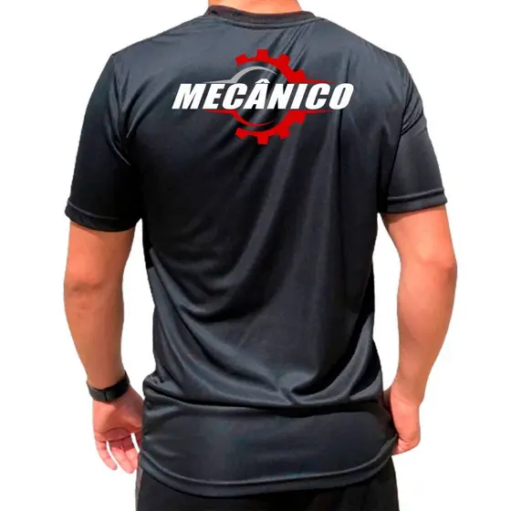 viniele apresenta camiseta 100% algod茫o CAMISETA  Camiseta para Mec芒nico Camiseta para Oficina Mec芒nica Camiseta de Trab