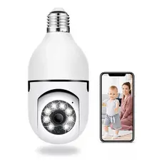 Câmera Lampada Ip Wi-fi Hd 360o Visão Noturna Audio Sd Smart LTOMEX