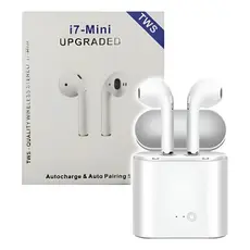 Fone De Ouvido Sem Fio I7 Mini Upgraded Bluetooth Tws Branco