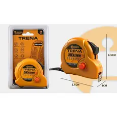 Trena Métrica 5 7.5 10 metros Profissional Emborrachada com Trava Fita de Aço
