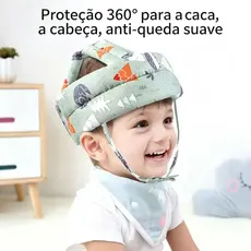 Chapéu De Proteção Infantil Capacete De Segurança Para Bebês Ajustável Anti-Colisão - Envio 24hrs!