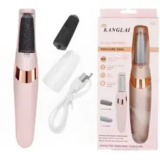 Lixador de Pé Elétrico - Esfoliador Tira Calos Pedicure Portátil Lixa Elimina Calo Usb Pilha