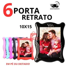 kit 6 Portas Retrato Colorido de Pastico Com Acetato Para Lembrancinha Decoração Formatura
