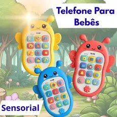 Brinquedo De Celular Telefone Mordedor Para Bebe Musical De Infantil Toca ao Apertar Envio Sortido